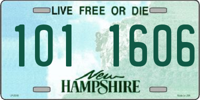 NH license plate 1011606