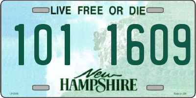 NH license plate 1011609