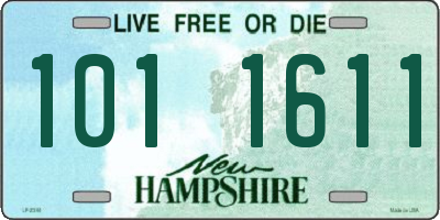 NH license plate 1011611