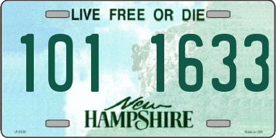 NH license plate 1011633