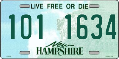 NH license plate 1011634