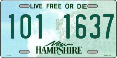 NH license plate 1011637