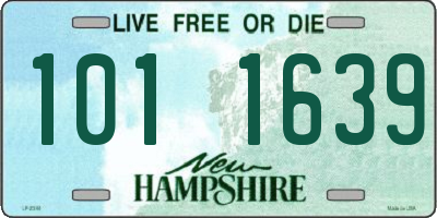 NH license plate 1011639