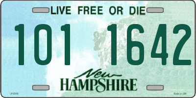 NH license plate 1011642