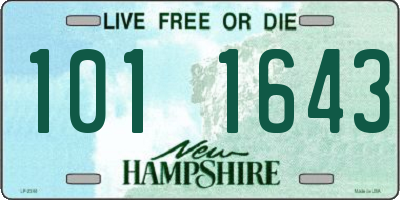 NH license plate 1011643