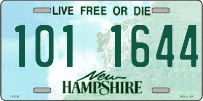 NH license plate 1011644