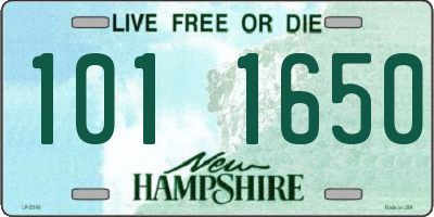 NH license plate 1011650