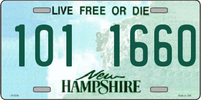 NH license plate 1011660