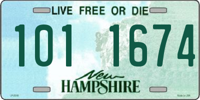 NH license plate 1011674