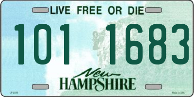 NH license plate 1011683