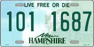 NH license plate 1011687