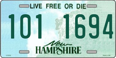 NH license plate 1011694