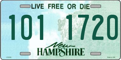 NH license plate 1011720