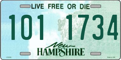 NH license plate 1011734