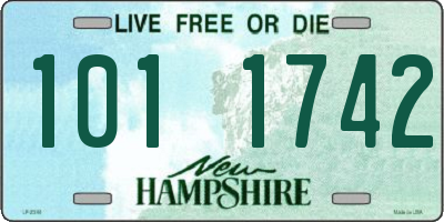 NH license plate 1011742