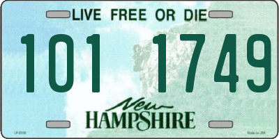 NH license plate 1011749