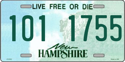 NH license plate 1011755