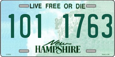 NH license plate 1011763