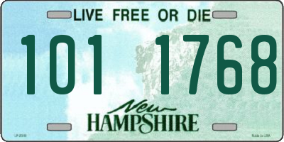 NH license plate 1011768