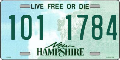 NH license plate 1011784