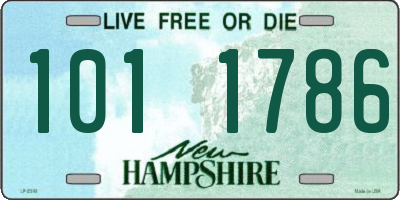 NH license plate 1011786