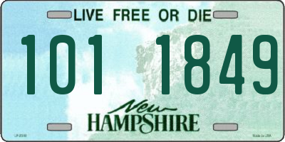 NH license plate 1011849