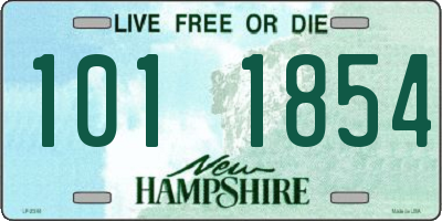 NH license plate 1011854