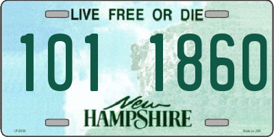 NH license plate 1011860