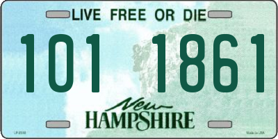 NH license plate 1011861