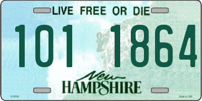 NH license plate 1011864