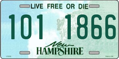 NH license plate 1011866