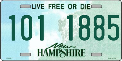 NH license plate 1011885