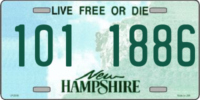 NH license plate 1011886