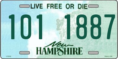 NH license plate 1011887