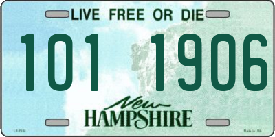 NH license plate 1011906