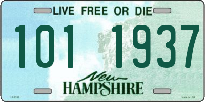 NH license plate 1011937