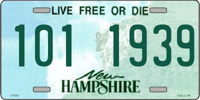 NH license plate 1011939