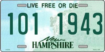 NH license plate 1011943