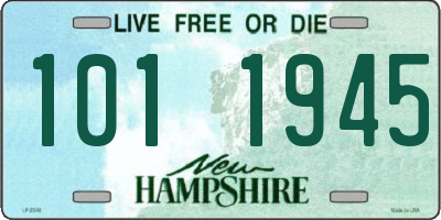 NH license plate 1011945