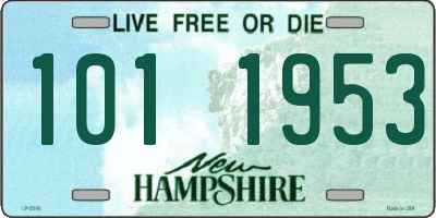 NH license plate 1011953