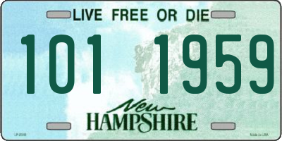 NH license plate 1011959