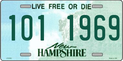 NH license plate 1011969