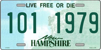 NH license plate 1011979