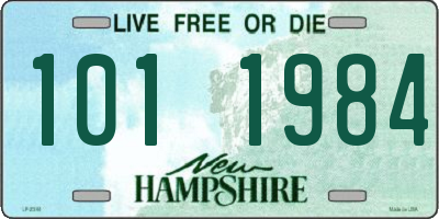 NH license plate 1011984