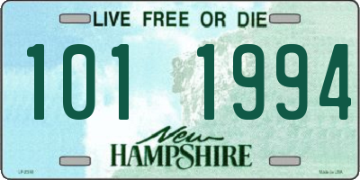 NH license plate 1011994