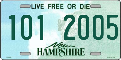 NH license plate 1012005