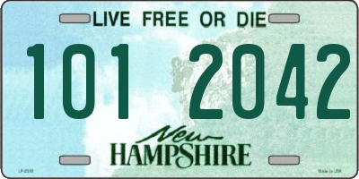 NH license plate 1012042