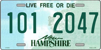 NH license plate 1012047