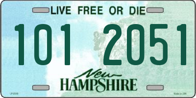 NH license plate 1012051