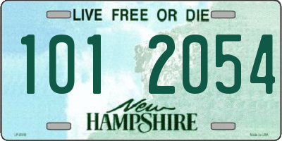 NH license plate 1012054